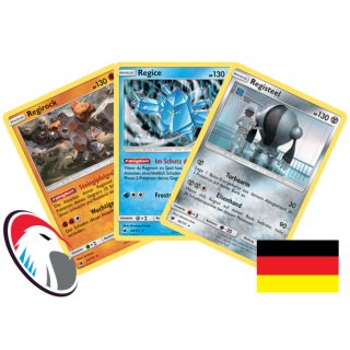 Regirock & Regice & Registeel Set 68/111 Pokémon Aufziehen der Sturmröte - Deutsch