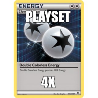 Double Colorless Energy 111/119 Playset (4x) | Doppel-Farblos-Energie  EN