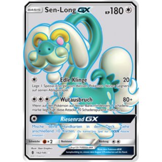 Sen-Long GX 142/145 FULL ART Stunde der Wächter Deutsch Pokemon Sammelkarte