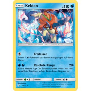 Keldeo 26/73 Schimmernde Legenden Pokémon Sammelkarte Deutsch