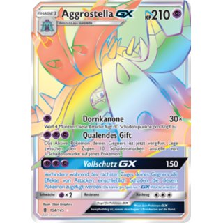 Aggrostella GX 154/145 RAINBOW RARE | Toxapex DE