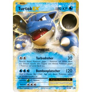 Turtok EX 21/108 Evolution | Blastoise EX Deutsch