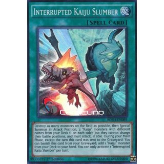 Interrupted Kaiju Slumber, EN 1. Auflage Super Rare, Yugioh!