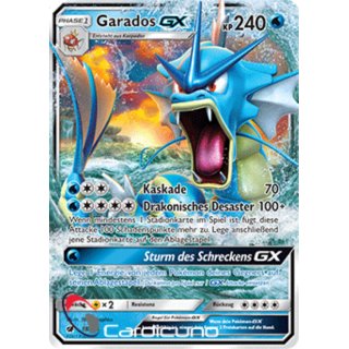 Garados GX 18/111 Aufziehen der Sturmröte Pokémon Sammelkarte Deutsch