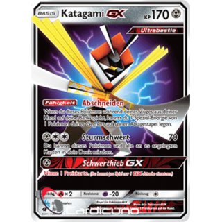 Katagami GX 70/111 Aufziehen der Sturmröte Pokémon Sammelkarte Deutsch