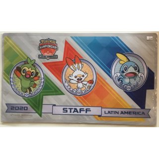 Playmat Pokémon International LA STAFF Grookey, Scorbunny, Sobble