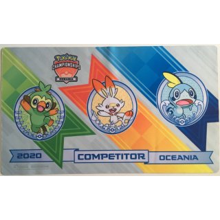 Playmat Pokémon International Oceania Competitor Grookey, Scorbunny, Sobble