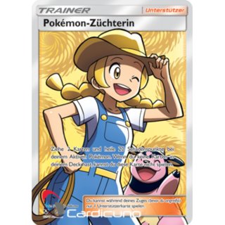 Pokémon-Züchterin 73/73 FULL ART Schimmernde Legenden Sammelkarte Deutsch