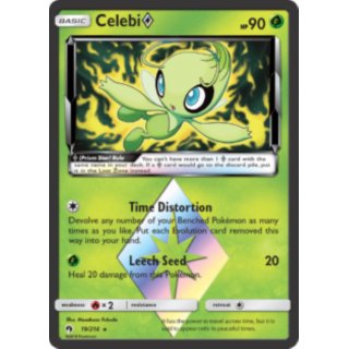 19/214 Celebi Prism Star Lost Thunder Pokémon Sammelkarte Englisch