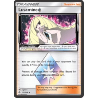 Lusamine Prism Star 182/214 Pokémon Sammelkarte Englisch