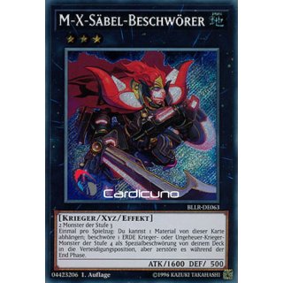 M-X-Säbel-Beschwörer, DE 1A Secret Rare BLLR-DE063