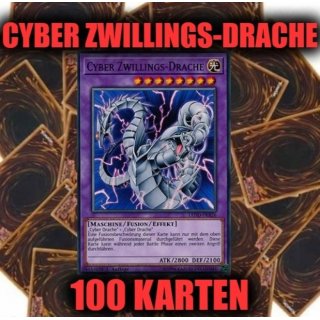 Cyber Zwillings-Drache + 100 Karten Sammlung, Yugioh Sparangebot!