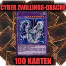 Cyber Zwillings-Drache + 100 Karten Sammlung, Yugioh...