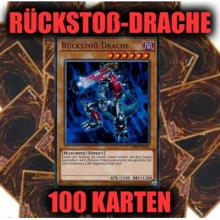 Rückstoß-Drache + 100 Karten Sammlung, Yugioh Sparangebot!