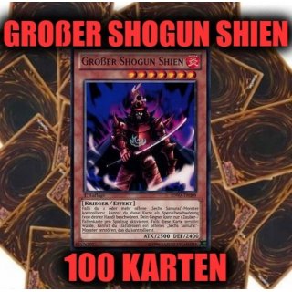 Großer Shogun Shien + 100 Karten Sammlung, Yugioh Sparangebot!