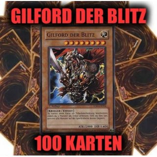 Gilford der Blitz + 100 Karten Sammlung, Yugioh Sparangebot!