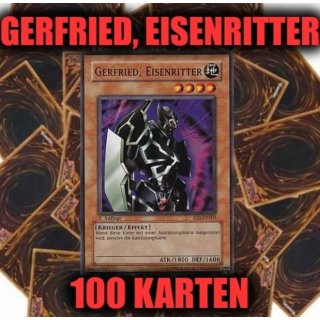 Gerfried, Eisenritter + 100 Karten Sammlung, Yugioh Sparangebot!