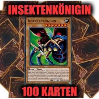 Insektenkönigin + 100 Karten Sammlung, Yugioh Sparangebot!