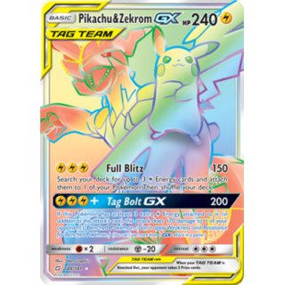 Pikachu & Zekrom GX TAG TEAM 184/181 EN