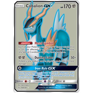 Cobalion GX 168/181 FULL ART | Kobalium GX EN