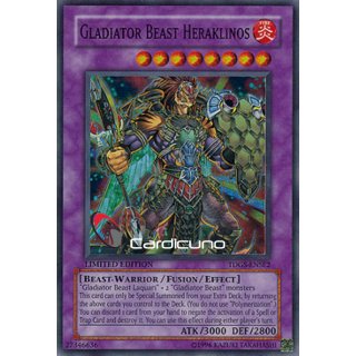 Gladiator Beast Heraklinos, EN, Super Rare, Yugioh!