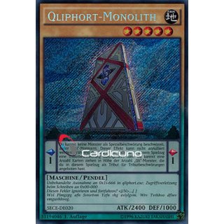Qliphort-Monolith, DE 1. Auflage, Secret Rare, Yugioh!