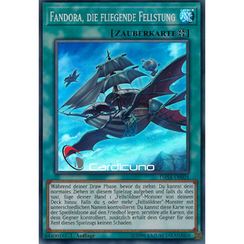 Yugioh Fandora the Flying Furtress 1st Edition Dark Saviors 