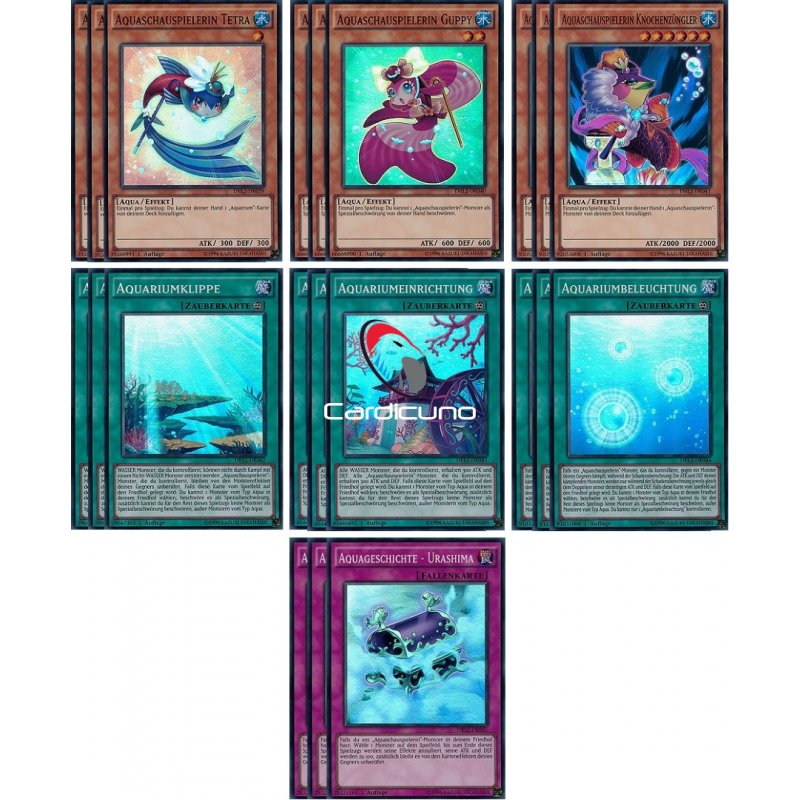 Yu-Gi-Oh Aquaschauspielerin-Deck-Core-Set Guppy Knochenzüngler Tetra