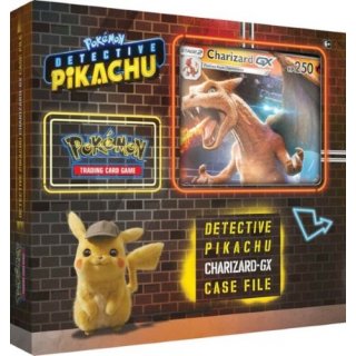 Detective Pikachu Charizard GX Case File Box Englisch