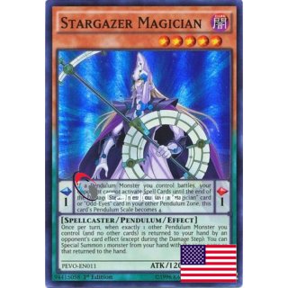 Stargazer Magician (Ami), EN 1A Super Rare PEVO-EN011