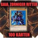 Gaia, zorniger Ritter (Rare) + 100 Karten Sammlung,...
