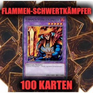 Flammen-Schwertkämpfer (Rare) + 100 Karten Sammlung, Yugioh Sparangebot!