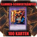 Flammen-Schwertkämpfer (Rare) + 100 Karten Sammlung,...