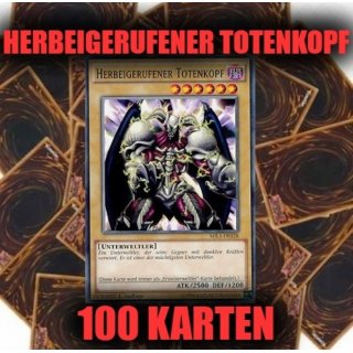 Herbeigerufener Totenkopf + 100 Karten Sammlung, Yugioh Sparangebot!
