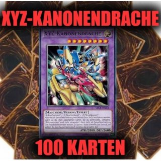XYZ-Kanonendrache (Rare) + 100 Karten Sammlung, Yugioh Sparangebot!
