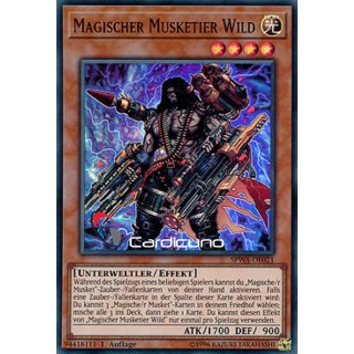 Magischer Musketier Wild, DE 1. Auflage, Super Rare, Yugioh!