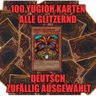 SALE 100 Deutsche Yugioh Karten, ALLE glitzernd und Original Konami! (zufällig ausgewählt)