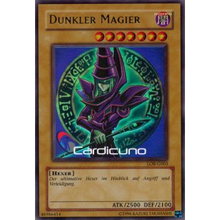 Dunkler Magier, DE UA Ultra Rare LOB-G003
