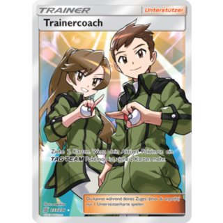 Trainercoach 233/236 Full Art Pokémon Sonne & Mond Bund der Gleichgesinnten Sammelkarte - Deutsch - Cardicuno