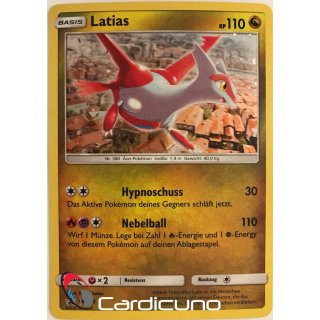 Latias SM135 Sonne & Mond Promo Pokémon Sammelkarte Deutsch