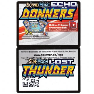 10x Echo des Donners Pokemon Trading Card Game Online Codes | Lost Thunder