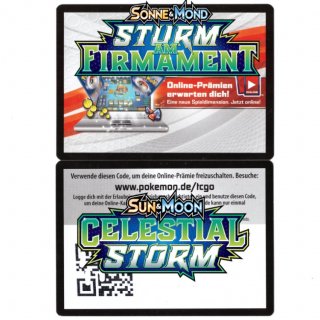 10x Sturm am Firmament Pokemon Trading Card Game Online Codes | Celestial Storm