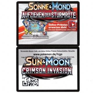 10x Aufziehen der Sturmröte Pokemon Card Game Online Codes | Crimson Invasion