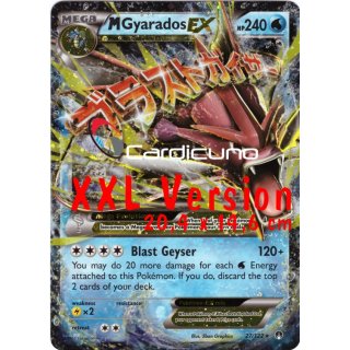 M Gyarados EX 27/122 | Mega Garados EX EN (XXL - Oversized Version)