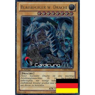 Blauäugiger w. Drache, GD DE 1A Ultimate Rare YSKR-DE001