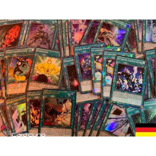 10 Glitzernde Zauber Karten, Deutsch und Original Konami (zufällig ausgewählt)