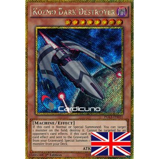 Kozmo Dark Destroyer, EN 1A Gold Secret Rare PGL3-EN031