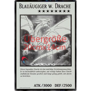 Blauäugiger w. Drache Oversized, Zum Ausmalen! Deutsch und Original Konami!