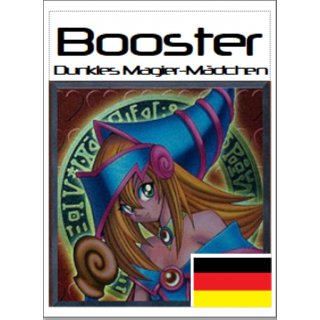 Yugioh Karten - 10 Karten mit Charakterkarte + Holo - wie ein Booster! Deutsch! Dunkles Magier-Mädchen