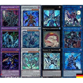 Yugioh Karten - 12 Extra Deck Karten + Holo - wie ein Booster! Deutsch!